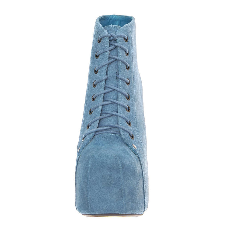 Lita Blue Distressed Suede - Stivaletti Donna Blu LITA-BLUE-DISTRESSED  JEFFREY CAMPBELL 