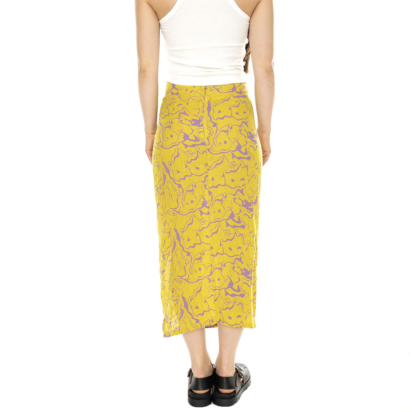 Mashed Lollo Linen Skirt Assorted - Gonna Arancione 4503-01-4503-01  OAS 