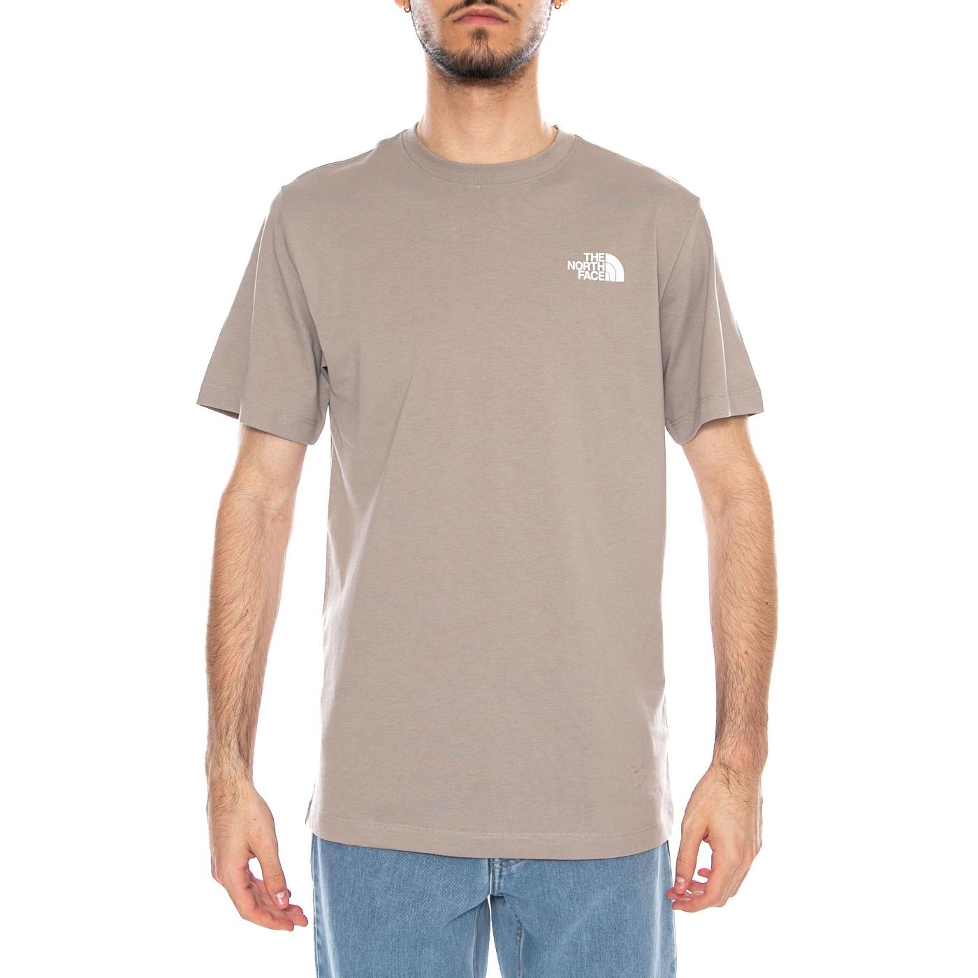 M Evo Box NSE Reg SS Stone Stab - Maglietta Girocollo Uomo Grigia NF0A8B6K 2MB1 THE NORTH FACE 