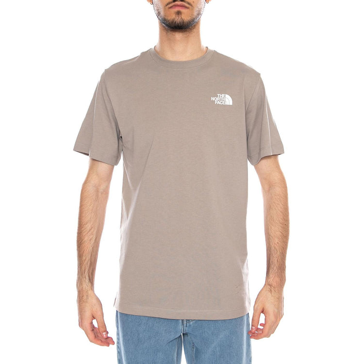 M Evo Box NSE Reg SS Stone Stab - Maglietta Girocollo Uomo Grigia NF0A8B6K 2MB1 THE NORTH FACE 
