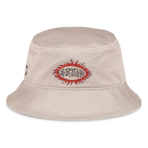 Fire Route Bucket Hat White - Cappello da Pescatore Beige GRBH342-WHT  GRIMEY 