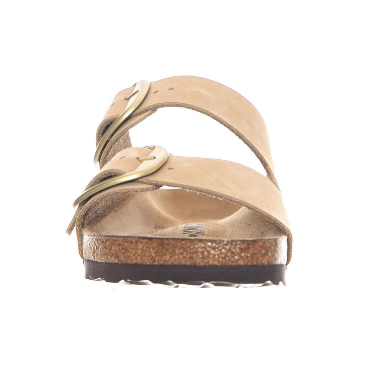 Arizona Big Buckle Nubuck Leather Narrow Fit Sandcastle - Sandali Donna Beige 1024064 SDL BIRKENSTOCK 