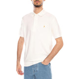 Thornley Knitted Ecru - Poloshirt Herren Ecru FARAH