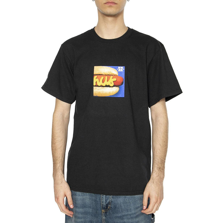 Dirty Water Dog S/S Tee - Maglietta Girocollo Uomo Nera TS01732-BLACK  HUF 