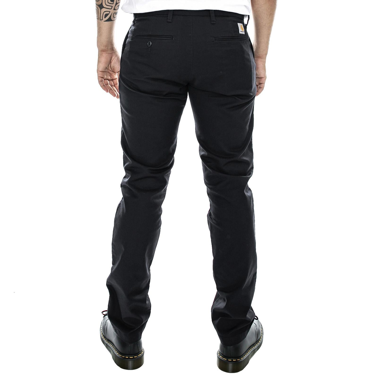 Sid Pant Lamar - Dark Navy Rinsed - Pantaloni Chino Uomo Blu 14295 . CARHARTT WIP 