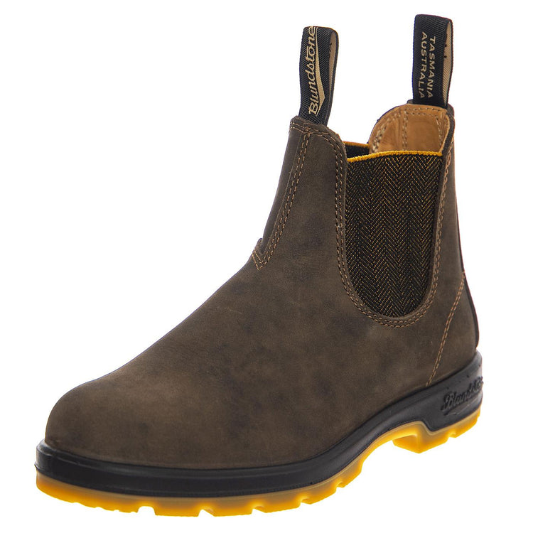 1944 Rustic Brown & Brown Boots - Stivaletti Profilo alla Caviglia Uomo Marrone 1944-RUSTIC BROWN & BROWN  BLUNDSTONE 