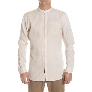 ALEC L/S SHIRT BLACK LINE OISTER GRAY 141190113-018  MINIMUM 