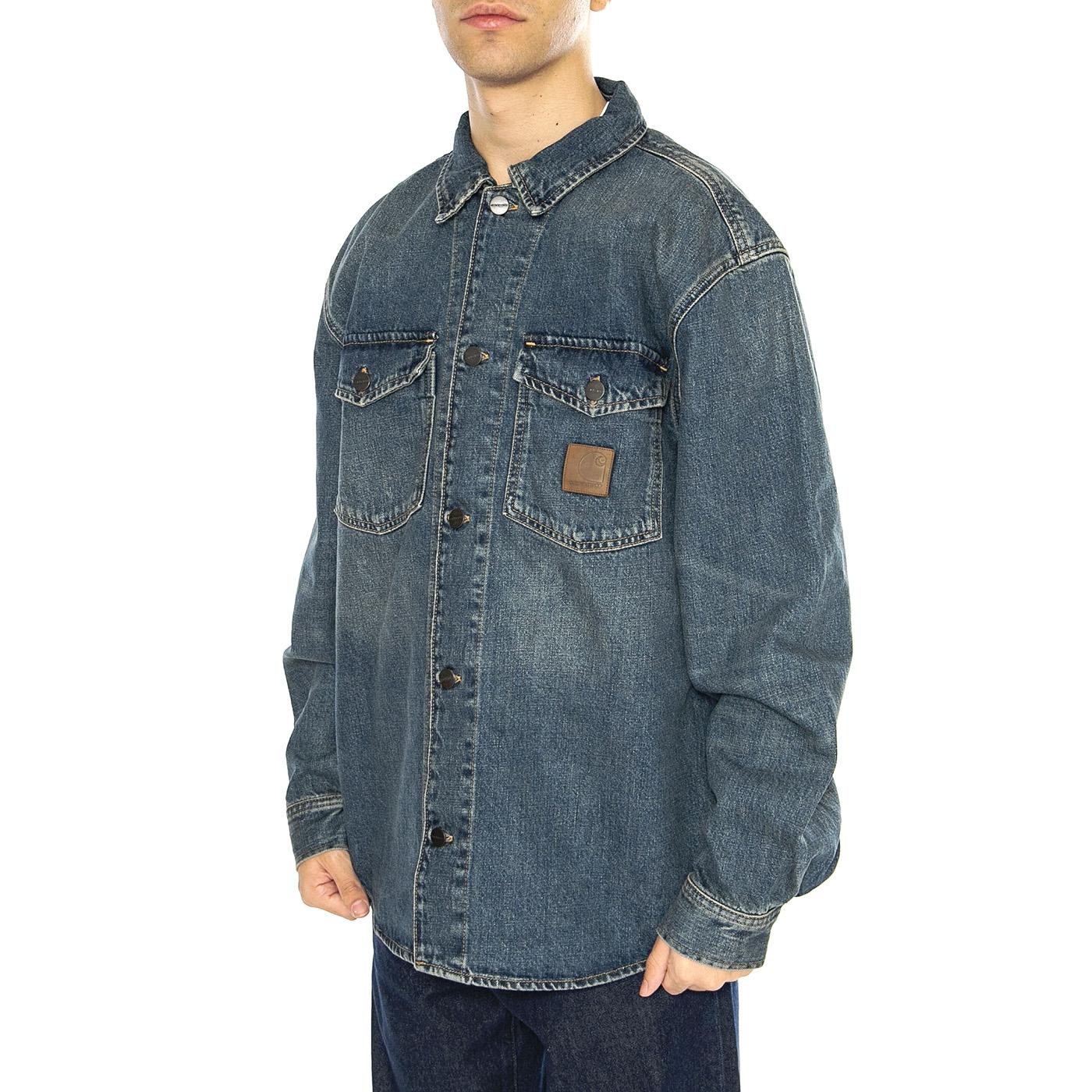 Lincoln Shirt Jac Blue - Camicia Denim Jeans Uomo Blu I034735.014Q  CARHARTT WIP 