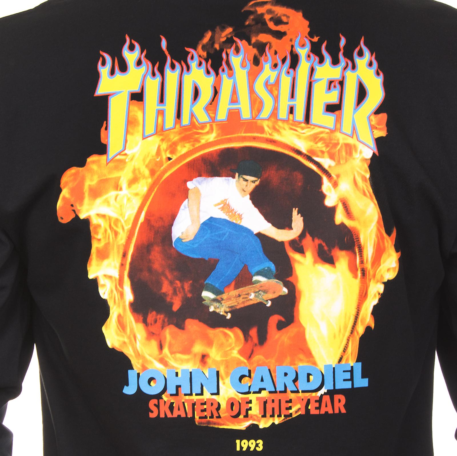Mn Thrasher Cardiel Sweat - Black - Felpa Girocollo Uomo Nera VA36L6BLK  VANS 
