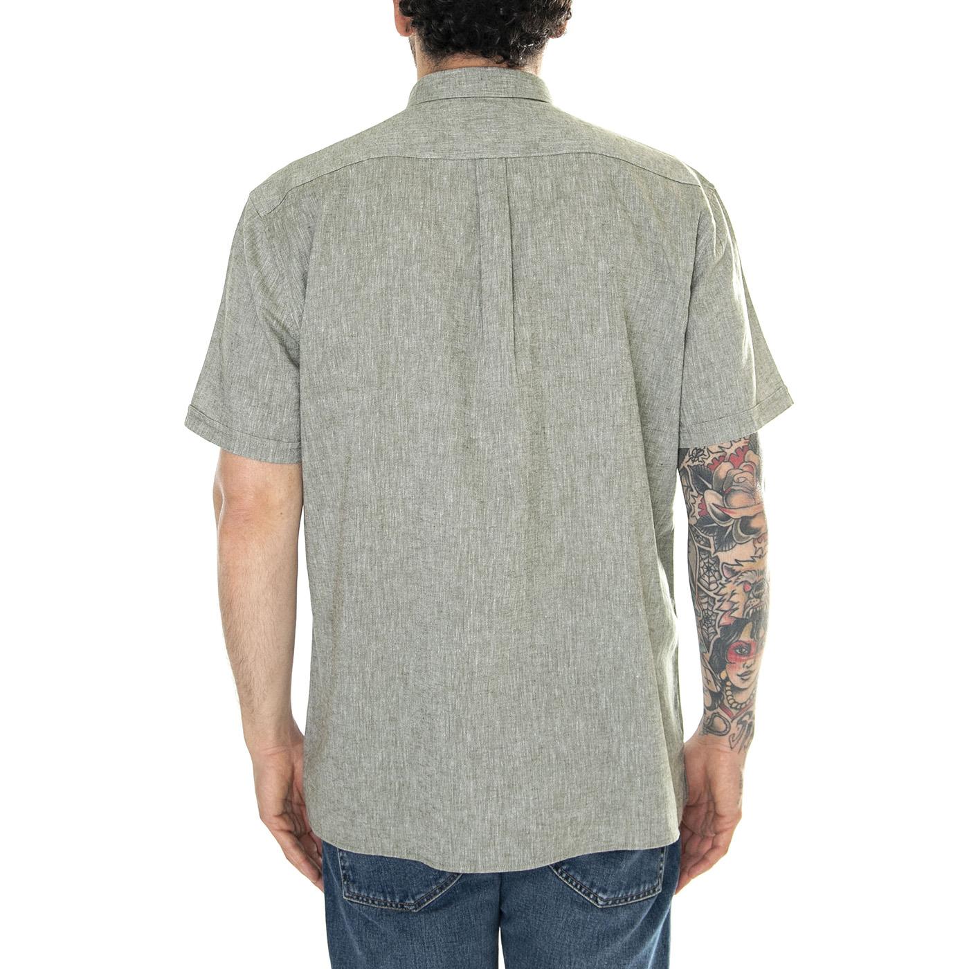 Nelson SS Summer Shirt Bleached Olive - Camicia Maniche Corte Uomo Verde SS24-MSH5093-OL31  BARBOUR 