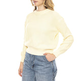 Mikala Pullover G006 GOTS Flan Creme -- Damenpullover Weiß Damen MINIMUM