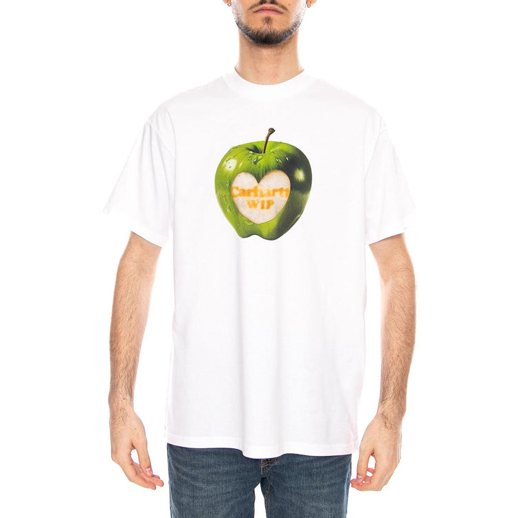 S/S Spoiled T-Shirt White - Maglietta Girocollo Uomo Bianca I036260 02XX CARHARTT WIP 