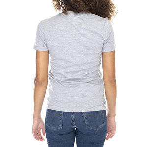 Wm Fine Jersey Crew Neck Tee - Asphalt Grey - Maglietta Girocollo Donna Grigia S LAC21002-HEATH  LOS ANGELES APPAREL 