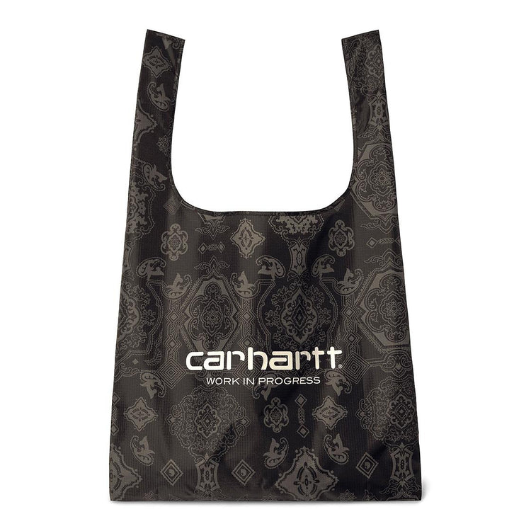 Verse Shopping Bag Verse Print, Black / Wax - Borsa Shopping Bag Nera I031033-1ABXX  CARHARTT WIP 