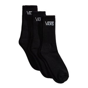 Classic Crew Rox Black - Set 3 Paia di Calzini Neri VN000QBV BLK1 VANS 