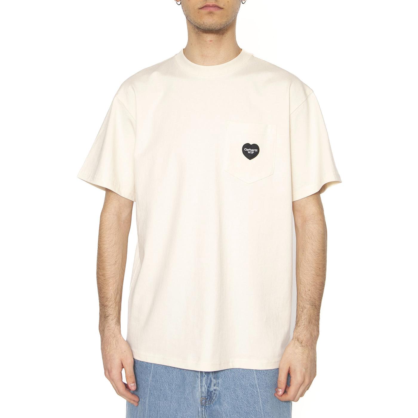 S/S Ingo Pocket T-Shirt Undyed - Maglietta Girocollo Uomo Beige I034486.32MXX  CARHARTT WIP 