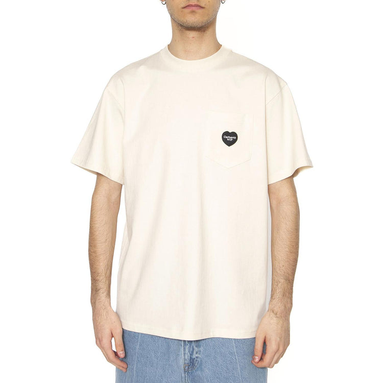 S/S Ingo Pocket T-Shirt Undyed - Maglietta Girocollo Uomo Beige I034486.32MXX  CARHARTT WIP 