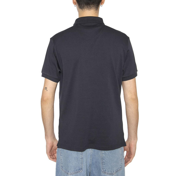 Hylton Interlock Polo Shirt Navy - Polo Uomo Blu MML1445-NAVY  BARBOUR 