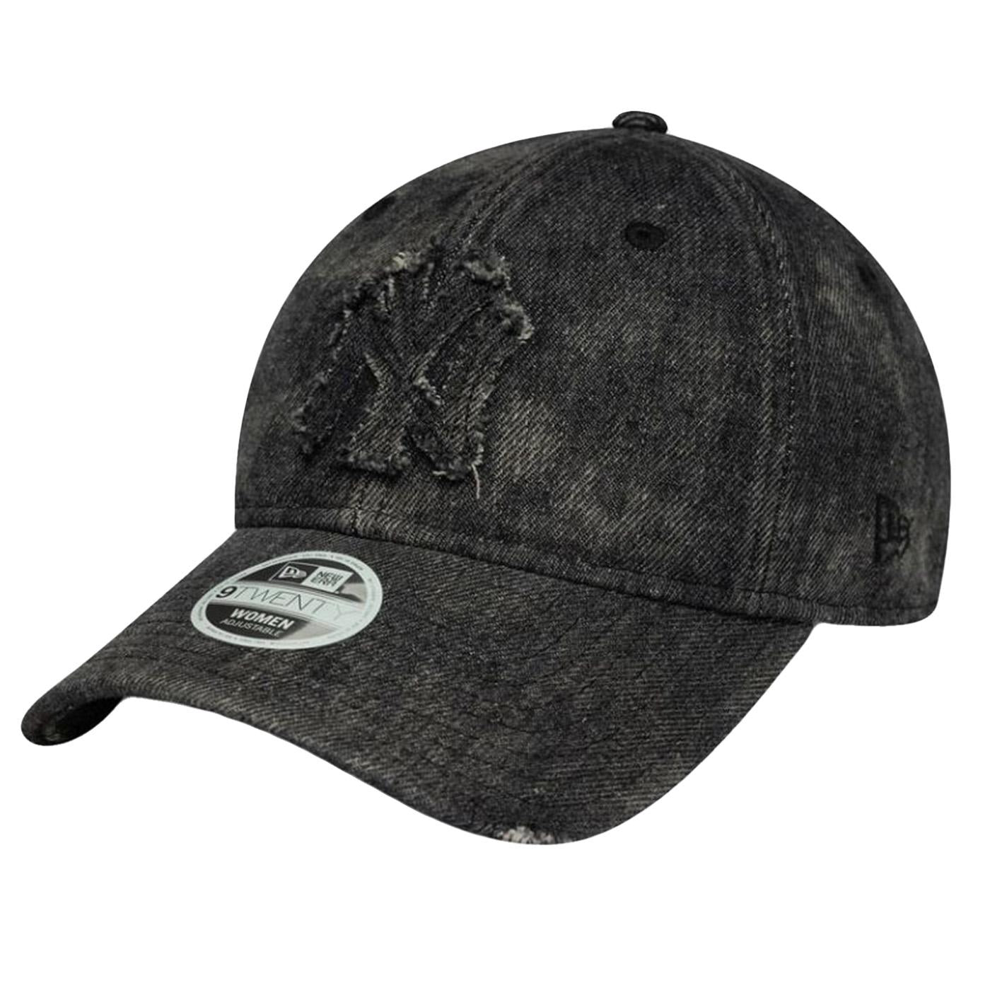WMNS Stne Denim 920 Stone Denim Black New York Yankees Cap - Cappellino con Visiera Nero e Logo ricamato tono su tono 60691319  NEW ERA 
