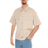 247 GD Work Shirt SS Stone - Kurzarmhemd Herren Beige Herren DICKIES