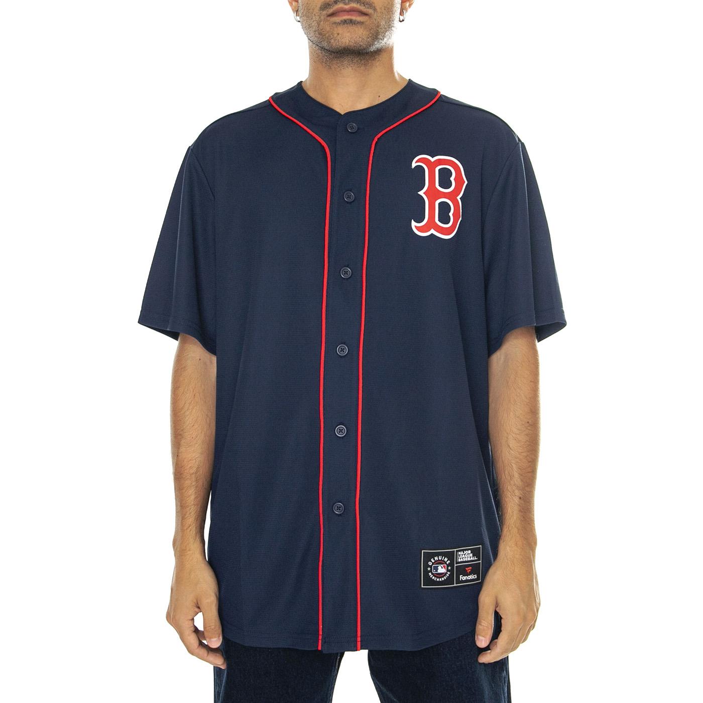 Boston Red Sox MLB Core Foundation Jersey Navy / Red - Camicia Maniche Corte Uomo Blu / Rossa 007N-4512-BQ-0IY . GENUINE 