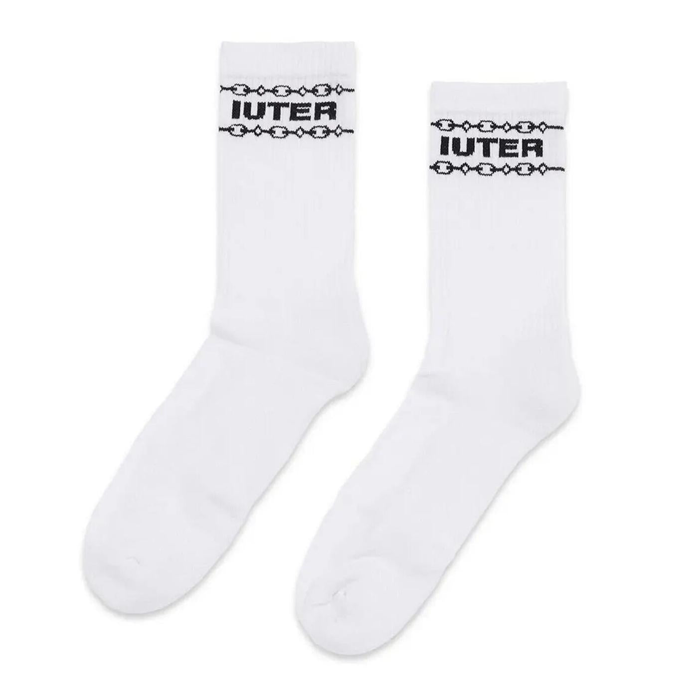 Chain Socks White - Calzini Bianchi 23SISX08  IUTER 