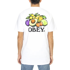Obey Bowl Of Fruit Classic Tee White - Maglietta Girocollo Uomo Bianca 165263416-WHT  OBEY 