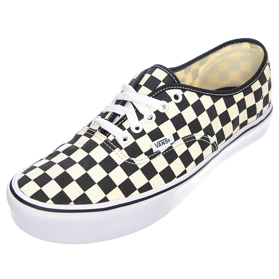 UA Authentic Lite (Checkerboard) - Scarpe Stringate Profilo Basso Uomo Nere / Bianche / Checkerboard VN0A2Z5J5GX1M  VANS 