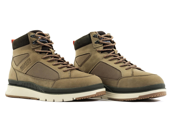 Pallasider Mid Cuff Dusky Green - Scarpe Stringate Profilo Alto Uomo Verdi PAS08878-377-M  PALLADIUM 