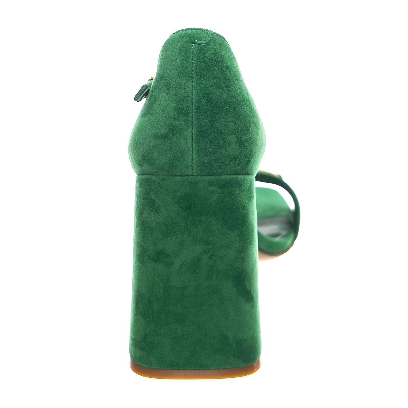 Pop-Star-B Mint Gold Suede - Sandali Donna Verdi JCSJCD-176-2-07-MINT  JEFFREY CAMPBELL 