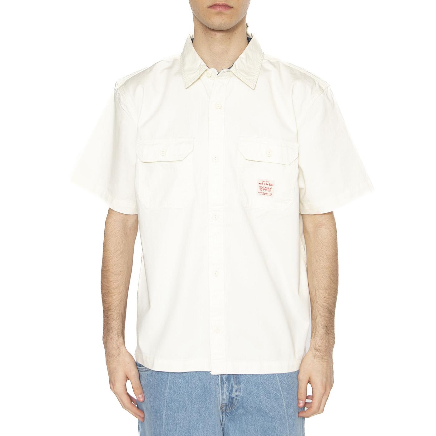 SS Dalton Worker WW Egret - Camicia Maniche Corte Uomo Bianca 001TA-0002 . LEVIS 