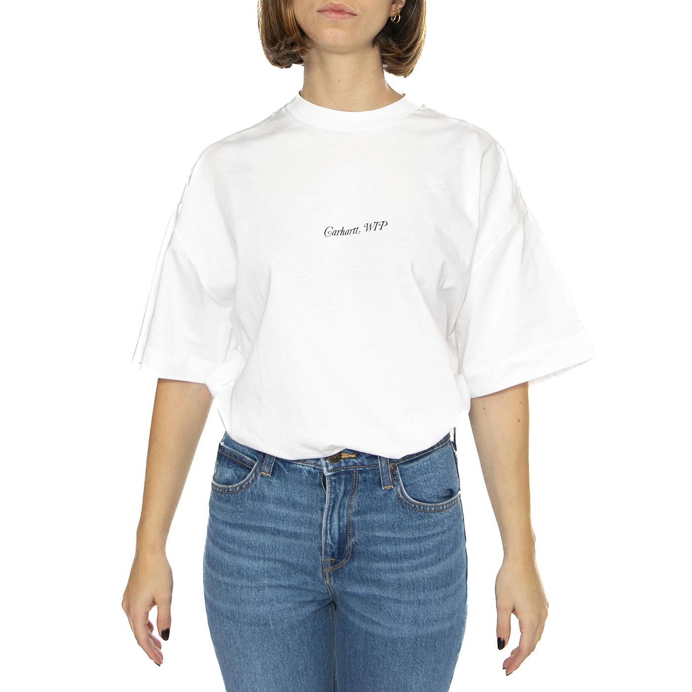 W' S/S Harttbreaker T-Shirt White - Maglietta Girocollo Donna Bianca I034399.02XX  CARHARTT WIP 
