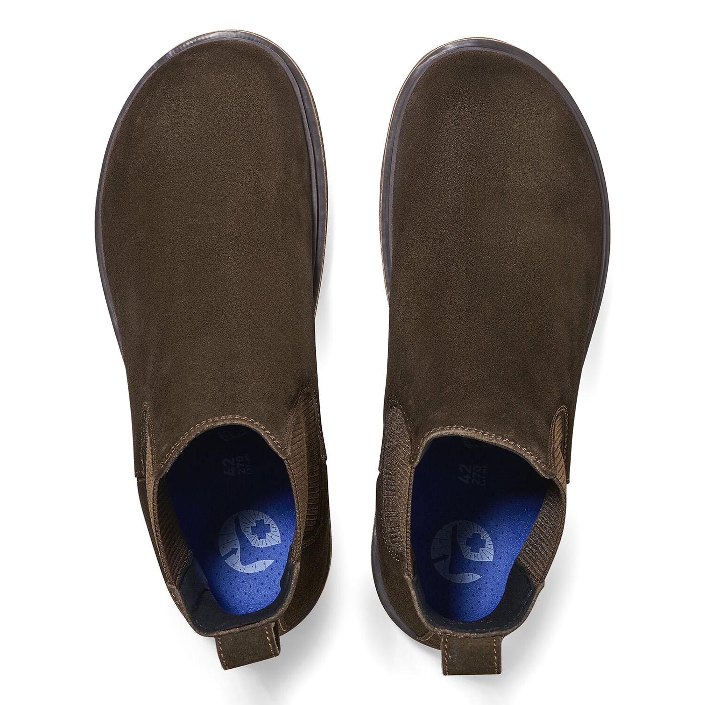 Highwood Slip On Men Mocca Suede Leather - Stivaletti Uomo Marroni 1025726  BIRKENSTOCK 