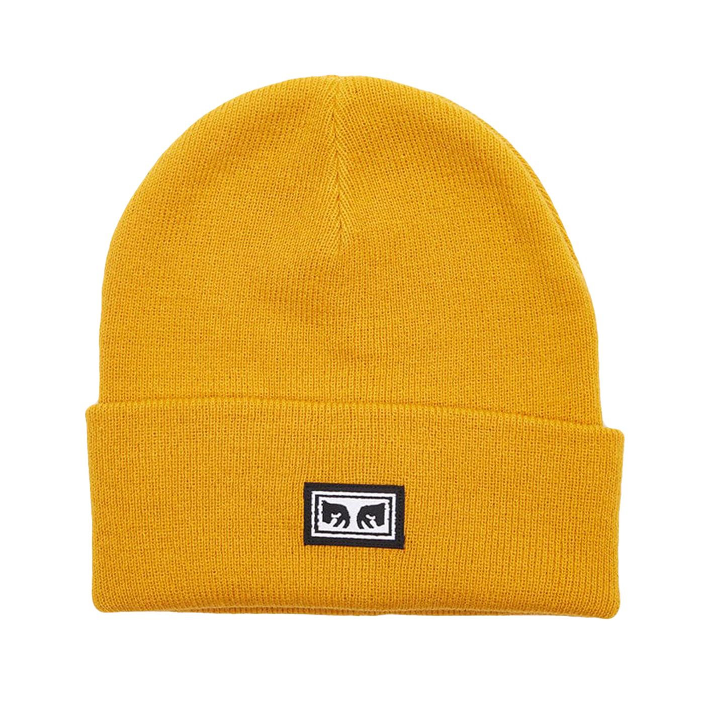 Icon Eyes Beanie Satin Brass - Cappellino in Maglia Arancione 100030132 BRA OBEY 