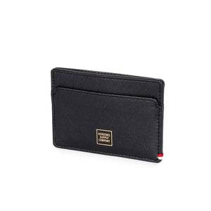 SLIP NAPA RFID NAPA LEATHER WALLET BLACK/GOLD FOIL 10375-1354  HERSCHEL 