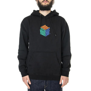 Dimensions P/O Hoodie Black - Felpa con Cappuccio Uomo Nera PF00544-BLACK  HUF 