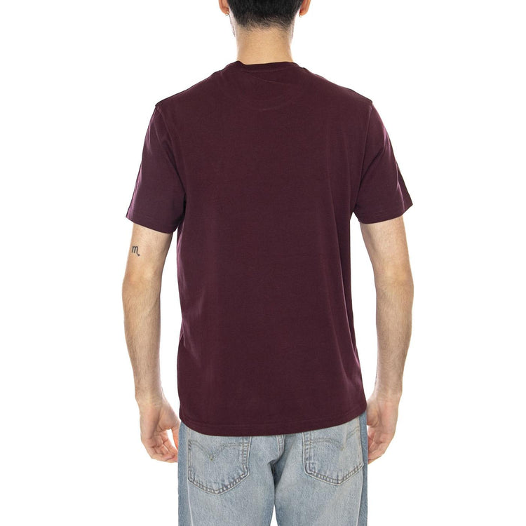 Mens Plain T-Shirt - Jet Black - Maglietta Girocollo Uomo Burgundy TS400VOG Z56 LYLE & SCOTT 