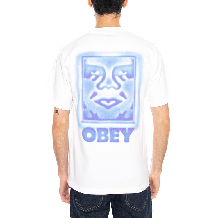 Obey Heat Map Icon Tee White - Maglietta Girocollo Uomo Bianca 168024356 WHT OBEY 