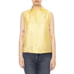 CAMISA CON TEXTURA AMARILLA - Top Donna Giallo 61W/11209 YLW WILD PONY 