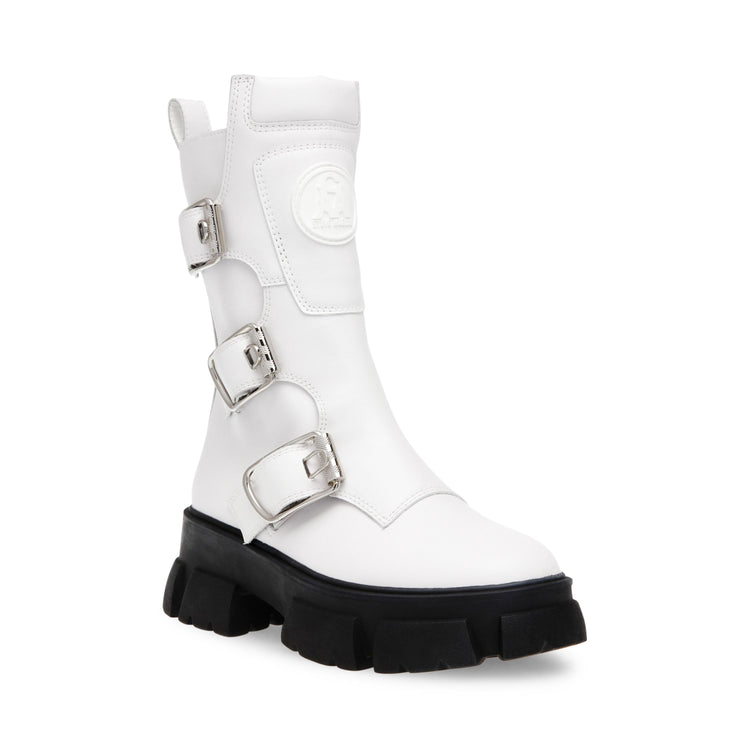 Transfixed White Leat - Stivali Donna Bianchi SMSTRANSFIXED-107  STEVE MADDEN 