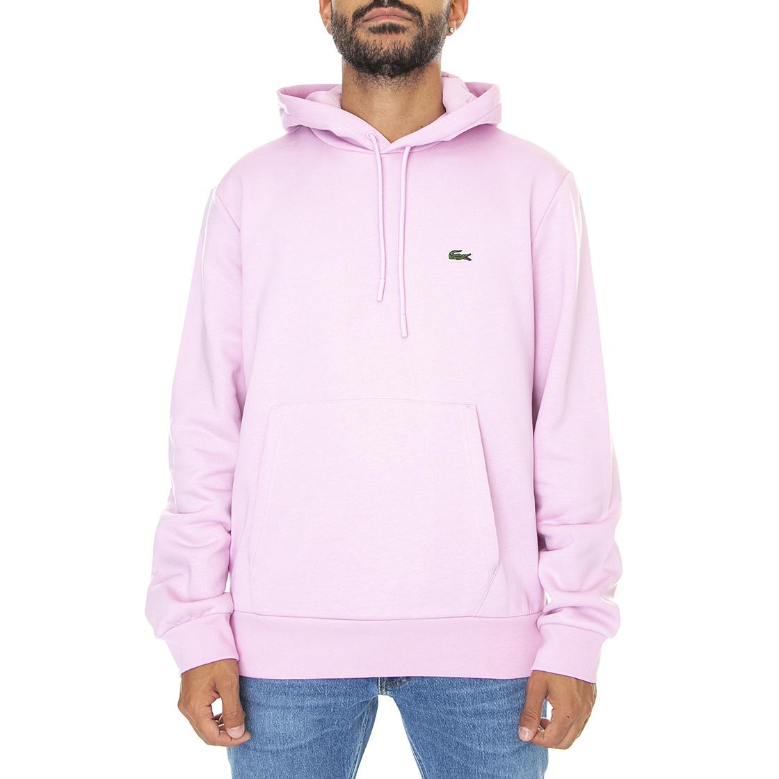 Sweatshirt-Z4H - Felpa con Cappuccio Uomo Rosa SH9623-Z4H  LACOSTE 