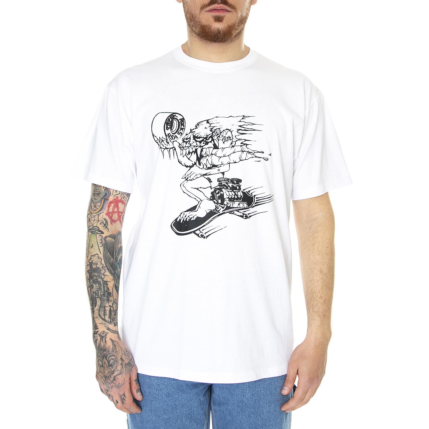 Alva Skates SS Tee White - Maglietta Girocollo Uomo Bianca VN00061FWHT1  VANS 