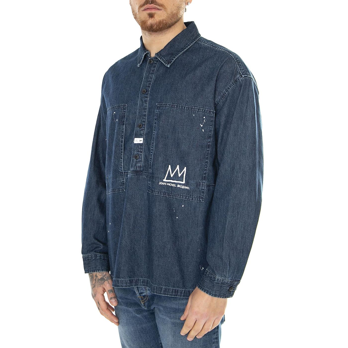JMB LS Denim Workshirt Mid Light Shad Blue - Camicia Denim Jeans Uomo Blu 112359230  LEE 