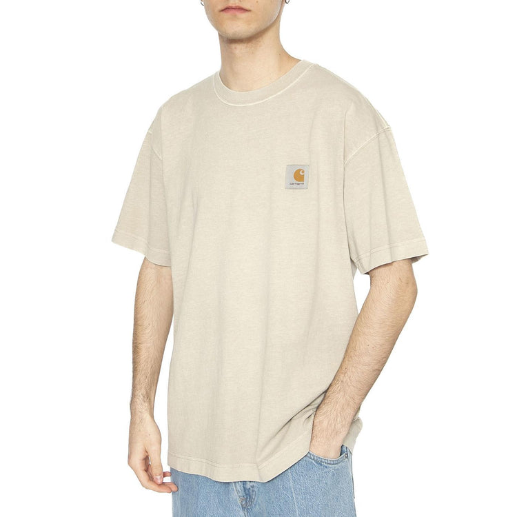 S/S Nelson T-Shirt Fleur De Sel - Maglietta Girocollo Uomo Beige I029949.2LPGD  CARHARTT WIP 