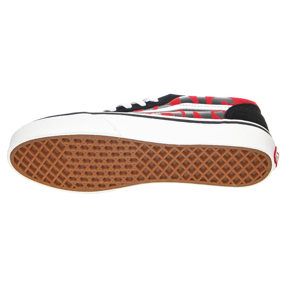 Old Skool Black / Red - Scarpe Stringate Profilo Basso Uomo Nere / Rosse VN0A4VHV7WL1  VANS 