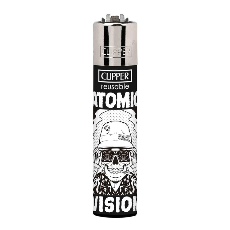 Clipper Circa - Atomic Vision - Accendino Ricaricabile Nero / Bianco 237757_13  C1RCA 