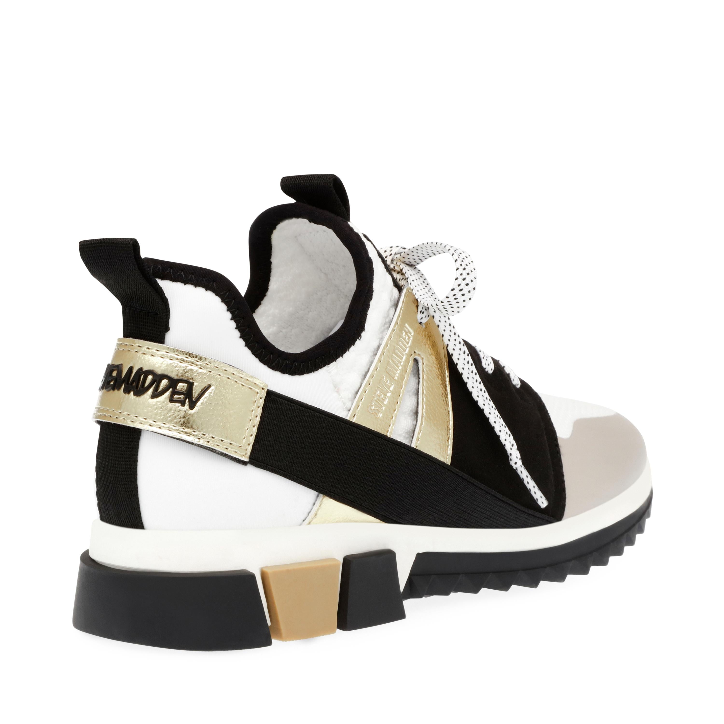 Decend Black / Gold - Scarpe Stringate Profilo Basso Donna Multicolore SMPDECEND-363  STEVE MADDEN 