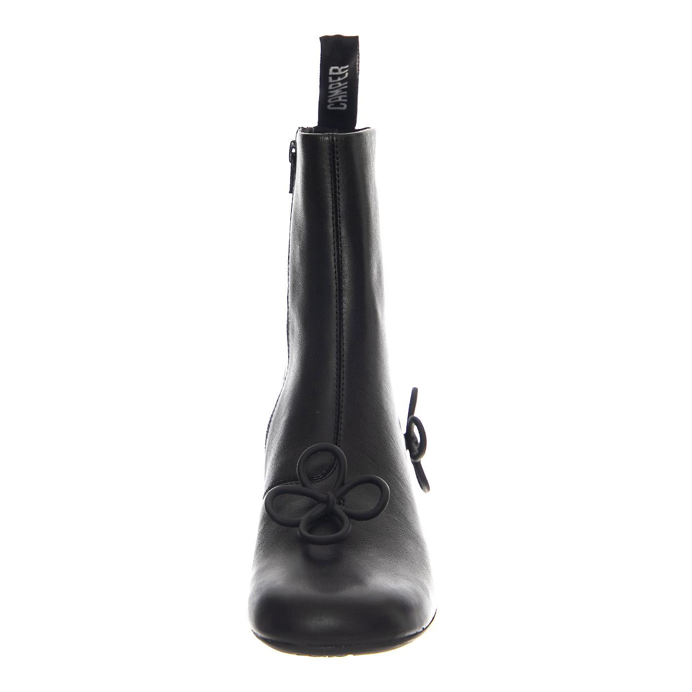 Gobi Negro Flowers / Niki Gobi Negro-Negro - Stivaletti Donna Neri K400757-002  CAMPER 