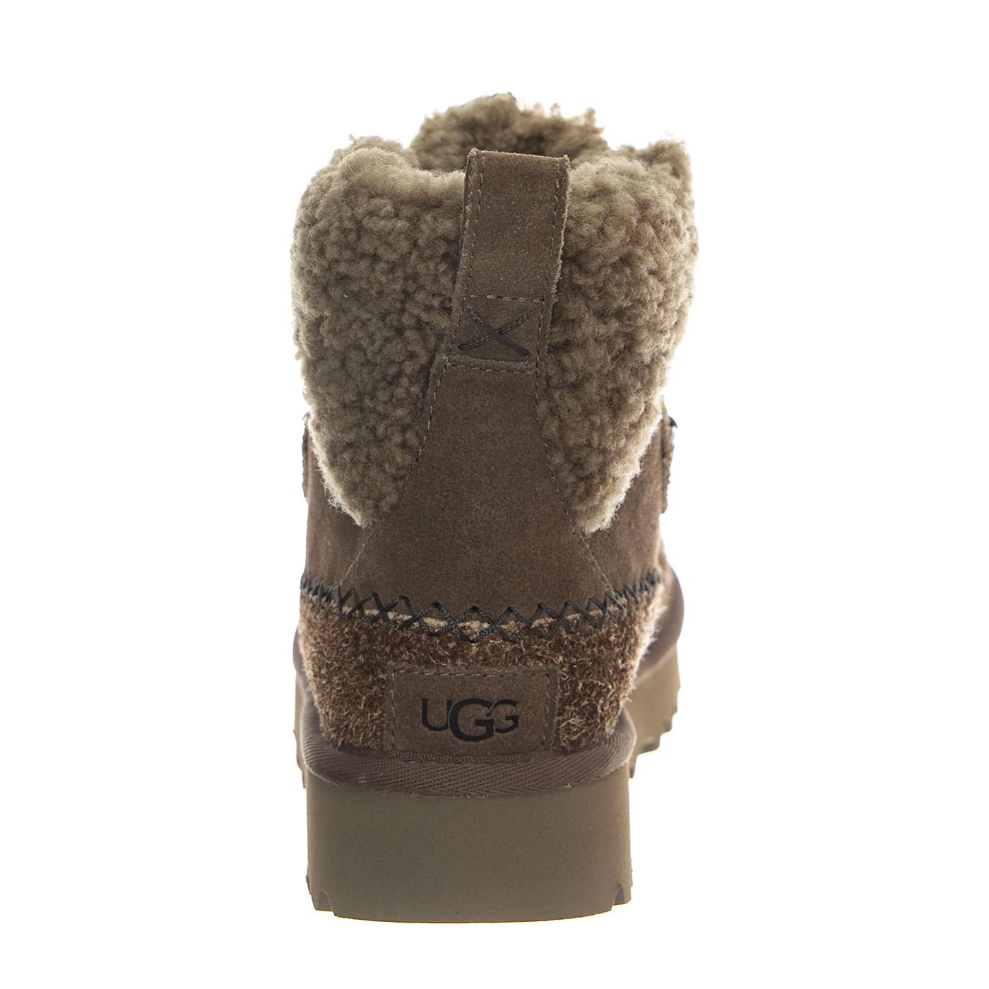 W Classic Alpine Lace-Up Hickory - Stivali Donna Marroni UGSCALPLHCK1158271W  UGG 