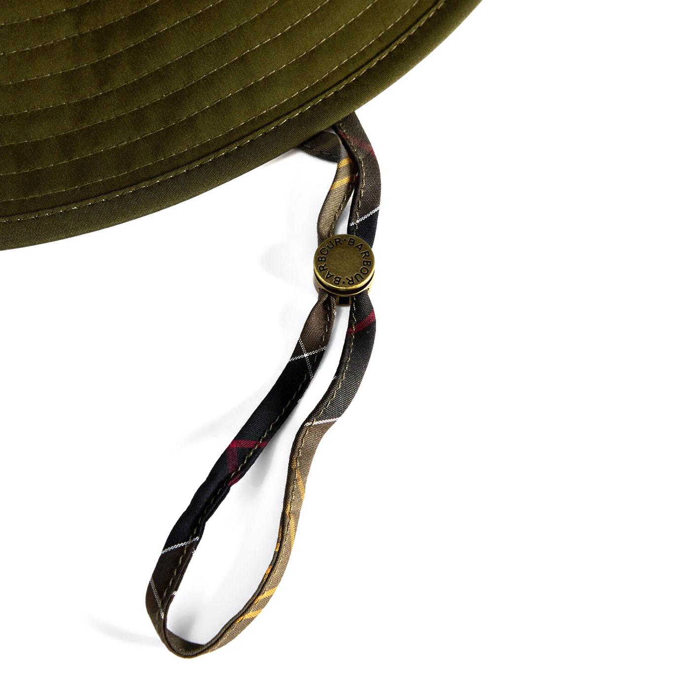 Longhall Bucket Hat Dark Olive - Cappello Verde MHA0939 OL91 BARBOUR 